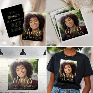 30e verjaardagsfeestje foto proost servet