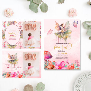 Invitation Fairy First Girl's 1st Birthday