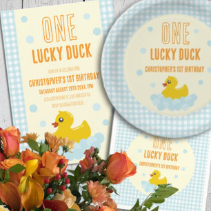 Invitation Canard 1er anniversaire