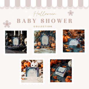 Invitation Baby shower d'Halloween gothique