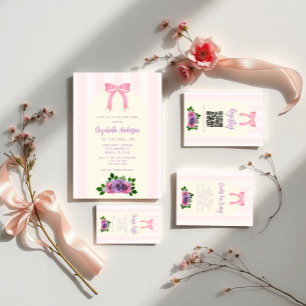 Invitation Baby shower rose Rose