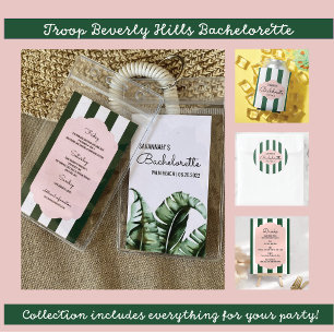 Bachelorette Pic Tropical Invitation + Itinéraire