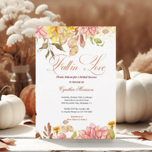 Étiquettes-cadeau Mariage Floral d'Automne Romance Tombez amoureux E
