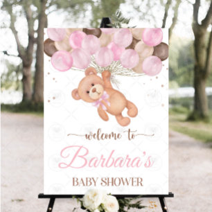 Carte De Remerciements Teddy Bear Baby shower Nous pouvons à peine attend