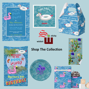 Opblaasbare poolpartij kaart