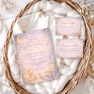 Invitation Baby Shower Petite Princesse Céleste
