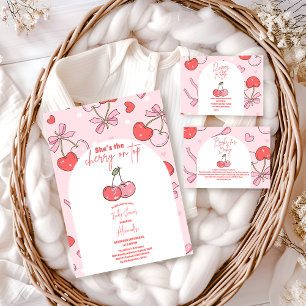 Serviette En Papier Cerise sur le Baby shower supérieur