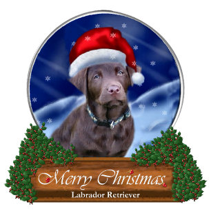 Cartes Pour Fêtes Annuelles Chocolat Labrador Retriever Cadeaux de Noël