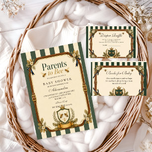 Invitation Fête Prénatale Parents To Bee sur le thème équestr