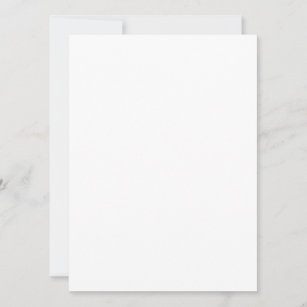 Invitation simple, Taille : 14 cm x 19 cm, Papier : Mate, Enveloppes: Blanc