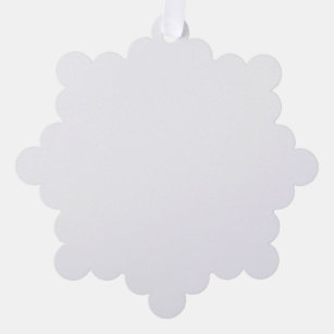 Style de l'ornement en papier : Flocon de neige, Papier : Nacré, Enveloppes : Blanc