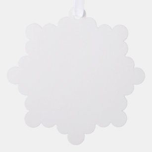 Style de l'ornement en papier : Flocon de neige, Papier : Coquille d'œuf superfine, Enveloppes : Blanc