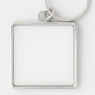Premium vierkante sleutelhanger, Groot (5,1 cm)