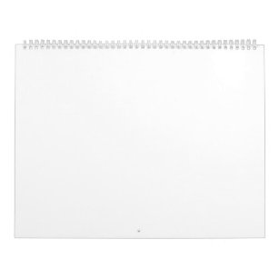 Calendrier double page Grand, Blanc