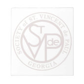 SVdP Seal Logo Notitieblok (Voorkant)