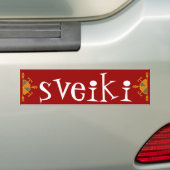 Sveiki bumpersticker (Op auto)