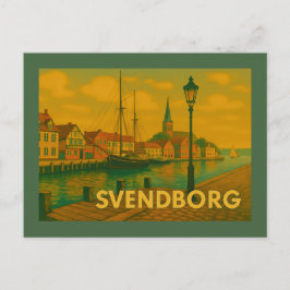 Svendborg Denemarken Kasteel Briefkaart