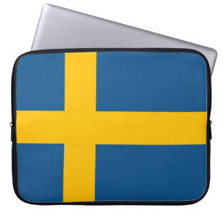 Svenska flaggan laptop sleeve