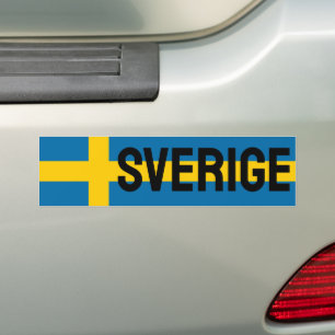 Sverige Flag Bumpersticker