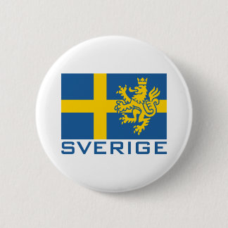 Sverige Flag Ronde Button 5,7 Cm