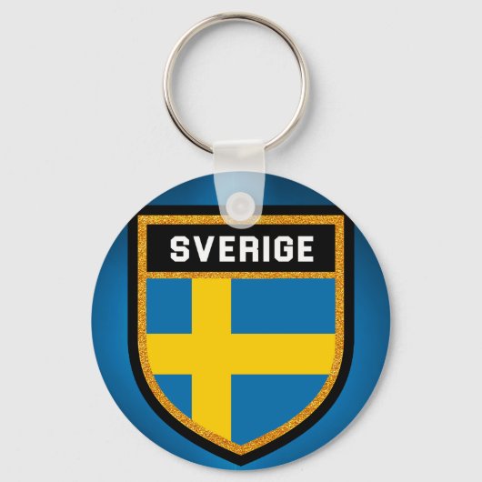 Sverige Flag Sleutelhanger (Voorkant)