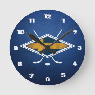 Sverige Ishockey Zweden Ice Hockey Clock Ronde Klok