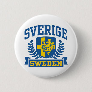 Sverige Ronde Button 5,7 Cm