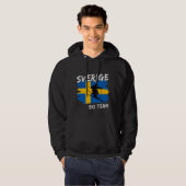 Sverige Ski Hoodie (Voorkant volledig)