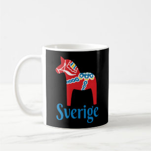 Sverige Zweden Zweeds Dala Horse Dalecarlian Hors Koffiemok