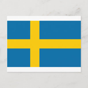 Sveriges Flagga - vlag van Zweden - Zweedse vlag Briefkaart