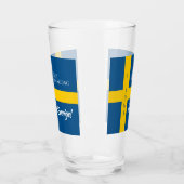Sveriges Nationaldag Zweedse Nationale Dag Vlag Glas (Links)