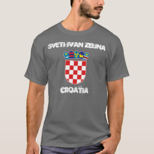 Sveti Ivan Zelina, Kroatië met wapenschild T-shirt