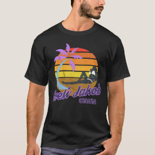 Sveti Jakob Dubrovnik Kroatië Hrvatska Beach Retro T-shirt