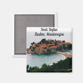 Sveti Stefan Magnet Magneet (Voorkant / Achterkant)