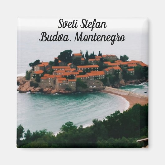 Sveti Stefan Magnet Magneet (Voorkant)