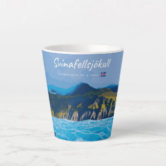 Svínafellsjökull, IJsland - Gletsjeraanzicht Klein Latte Mok