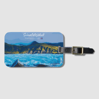 Svínafellsjökull, IJsland - Gletsjerzicht Bagagelabel