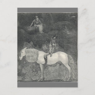 Svipdag spreekt met Thokk van John Bauer Briefkaart