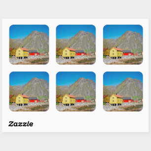 Svolvaer, Noorwegen Vierkante Sticker