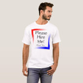 "Svp engagez-moi !" - T-shirt pour le (2) sans (Devant entier)