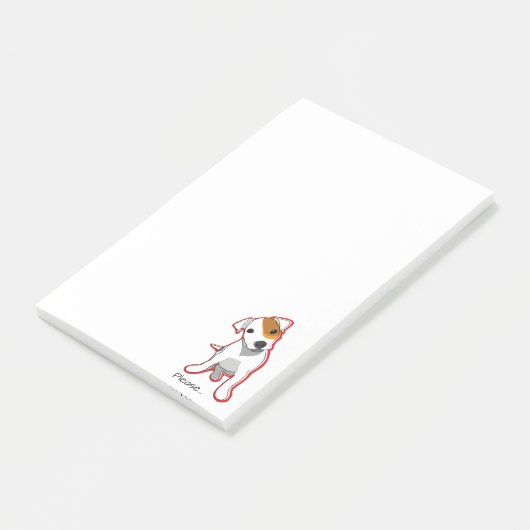 "Svp" notes de post-it de Jack Russell Terrier (Incliné)