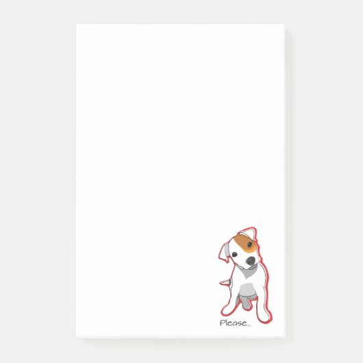 "Svp" notes de post-it de Jack Russell Terrier (Devant)