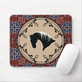 SW Horse Silhouette Filligree Mousepad Muismat (Met muis)