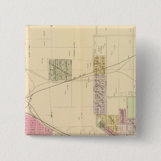 SW Omaha, Nebraska Vierkante Button 5,1 Cm (Voorkant)