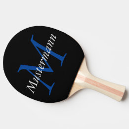 SW personalisiert mit Monogramm Tafeltennisbatje