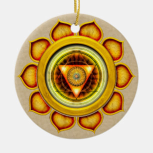 Swadhisthana of Sacral de tweede Chakra Keramisch Ornament