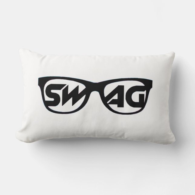 Swag 2 Sided Black/White Pillow Kussen (Voorkant)