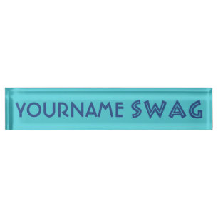 SWAG-bord voor aangepaste naam Naambordje