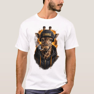 Swag Giraffe Streetwear – Cool Urban Dier T-shirt