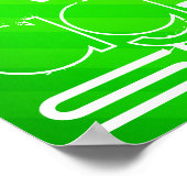 Swag; Neon Green Stripes Poster (Hoek)